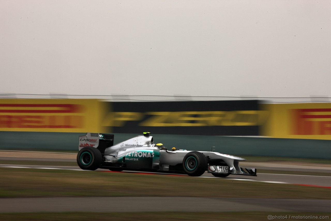 GP CINA, 15.04.2011- Prove Libere 1, Venerdi', Nico Rosberg (GER), Mercedes GP Petronas F1 Team, MGP W02 , LEGAL NOTICE: THIS PICTURE IS NOT FOR CHINA