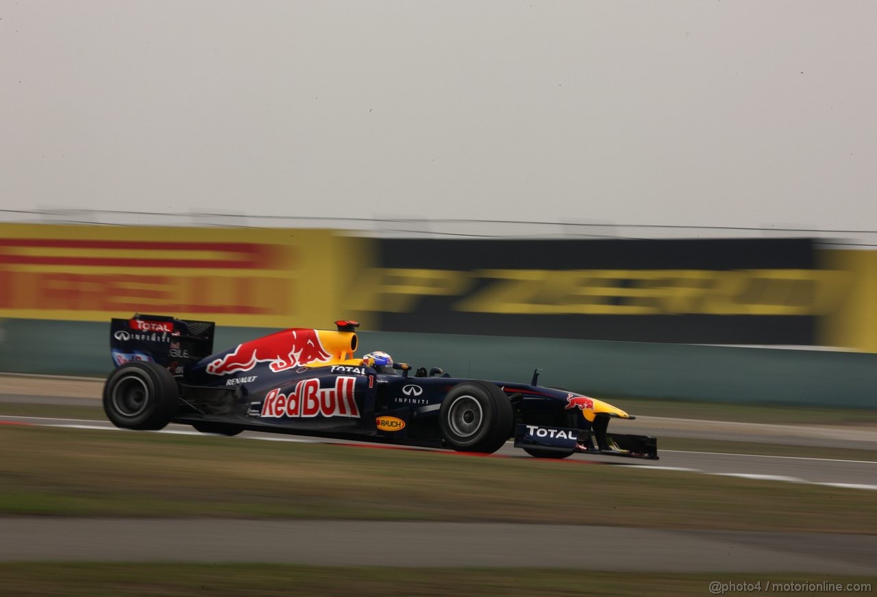 GP CINA, 15.04.2011- Prove Libere 1, Venerdi',Sebastian Vettel (GER), Red Bull Racing, RB7 , LEGAL NOTICE: THIS PICTURE IS NOT FOR CHINA