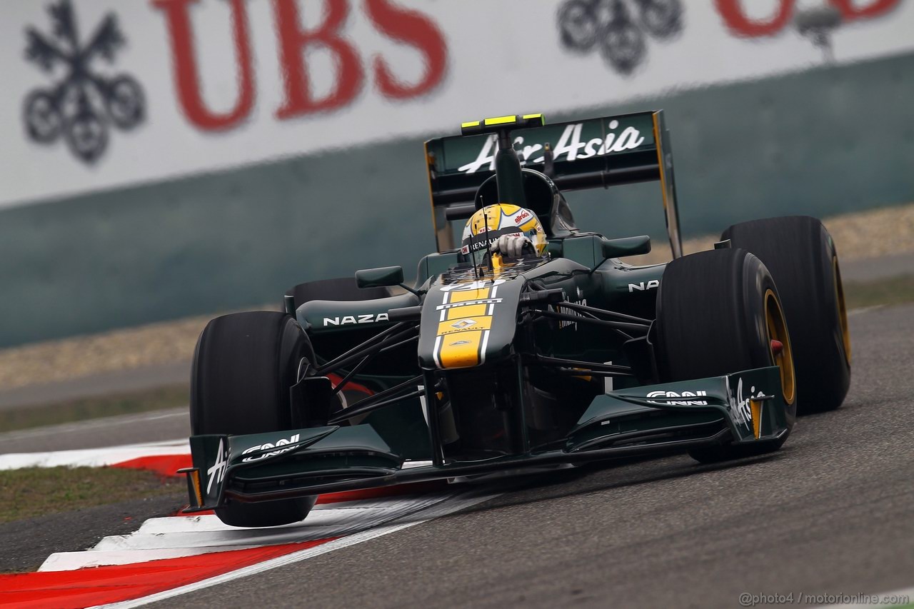 GP CINA, 15.04.2011- Prove Libere 1, Venerdi', Luiz Razia (BRA), Test Driver, Team Lotus, TL11  