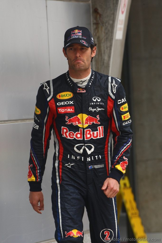 GP CINA, 15.04.2011- Prove Libere 2, Venerdi', Mark Webber (AUS), Red Bull Racing, RB7 