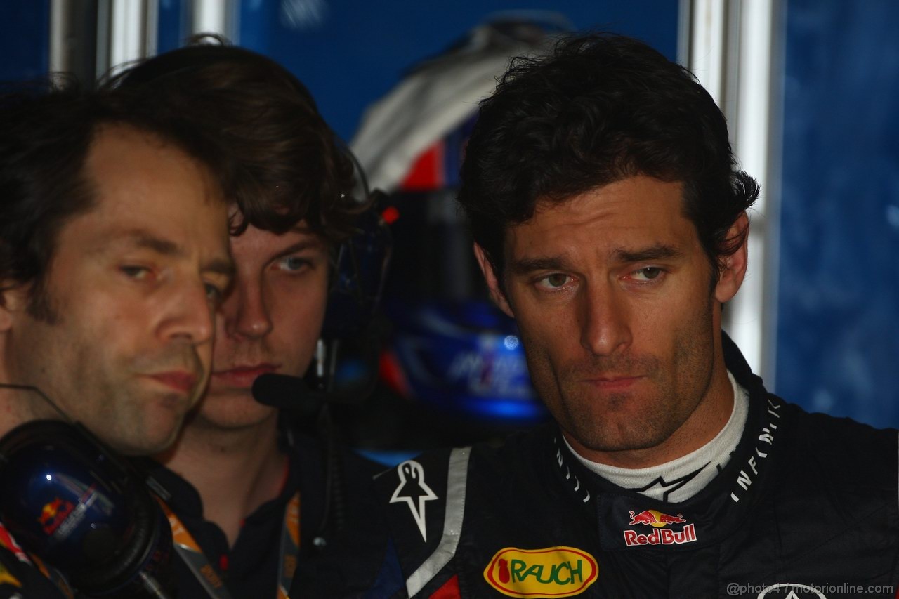 GP CINA, 15.04.2011- Prove Libere 2, Venerdi', Mark Webber (AUS), Red Bull Racing, RB7 