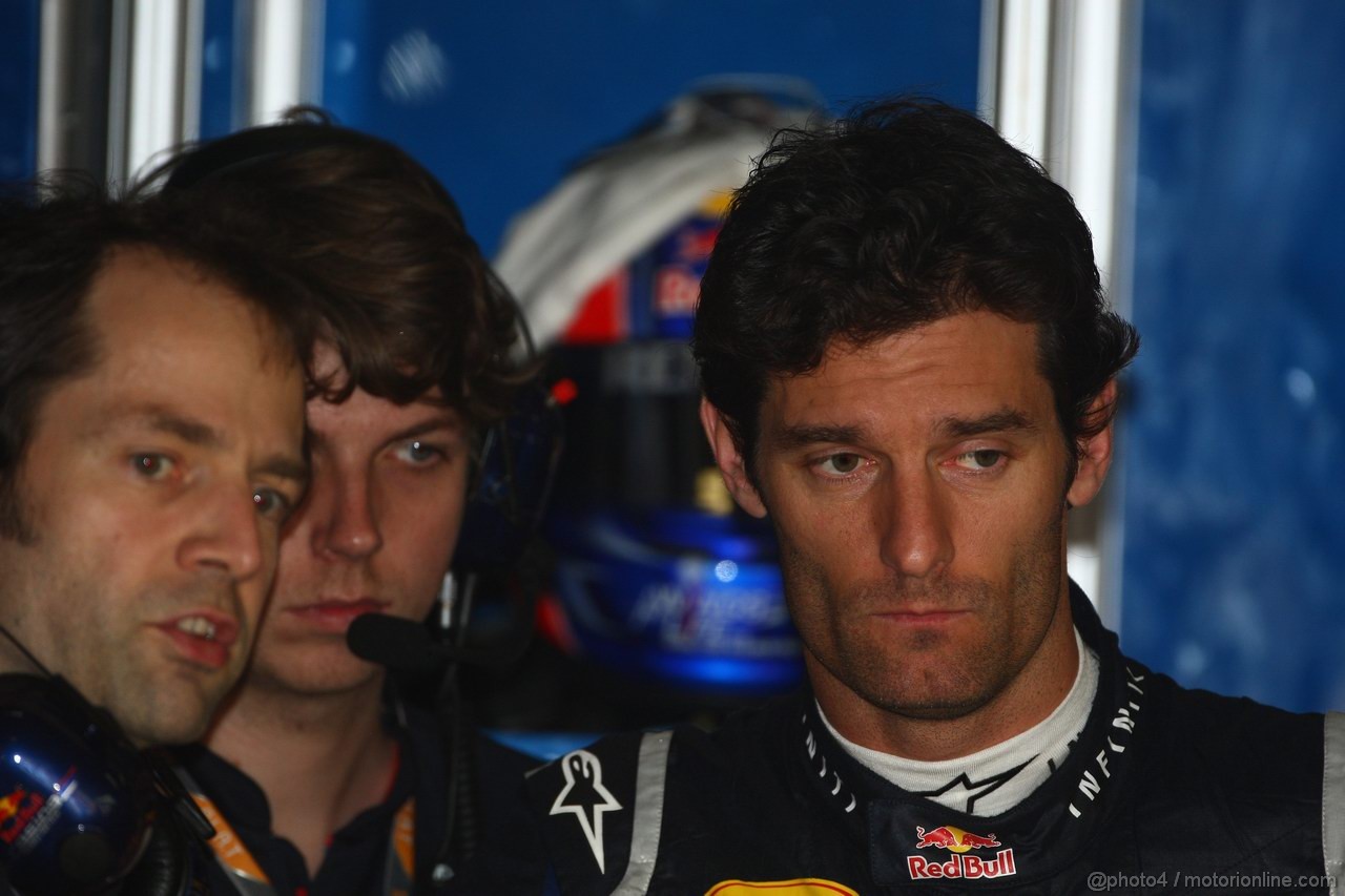 GP CINA, 15.04.2011- Prove Libere 2, Venerdi', Mark Webber (AUS), Red Bull Racing, RB7 