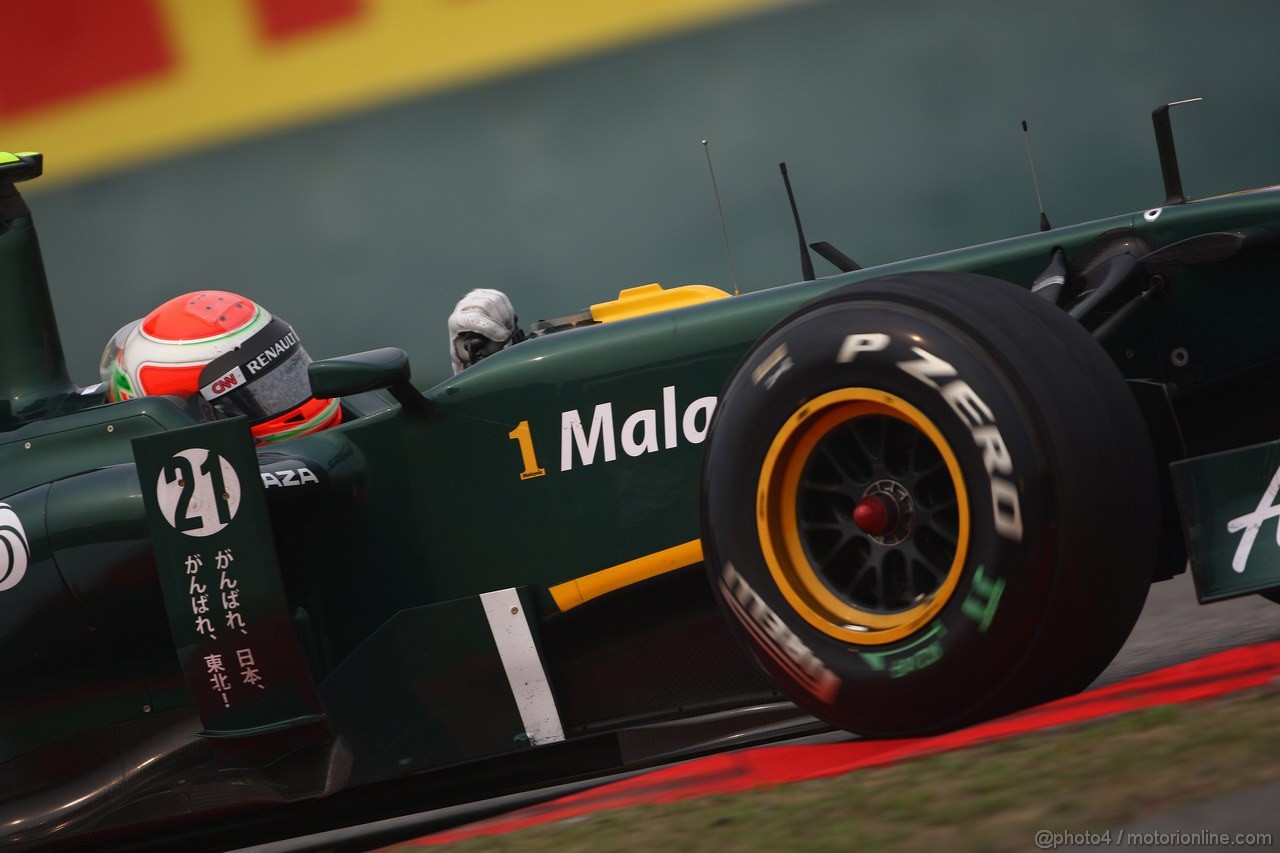 GP CINA, 15.04.2011- Prove Libere 2, Venerdi', Jarno Trulli (ITA), Team Lotus, TL11 
