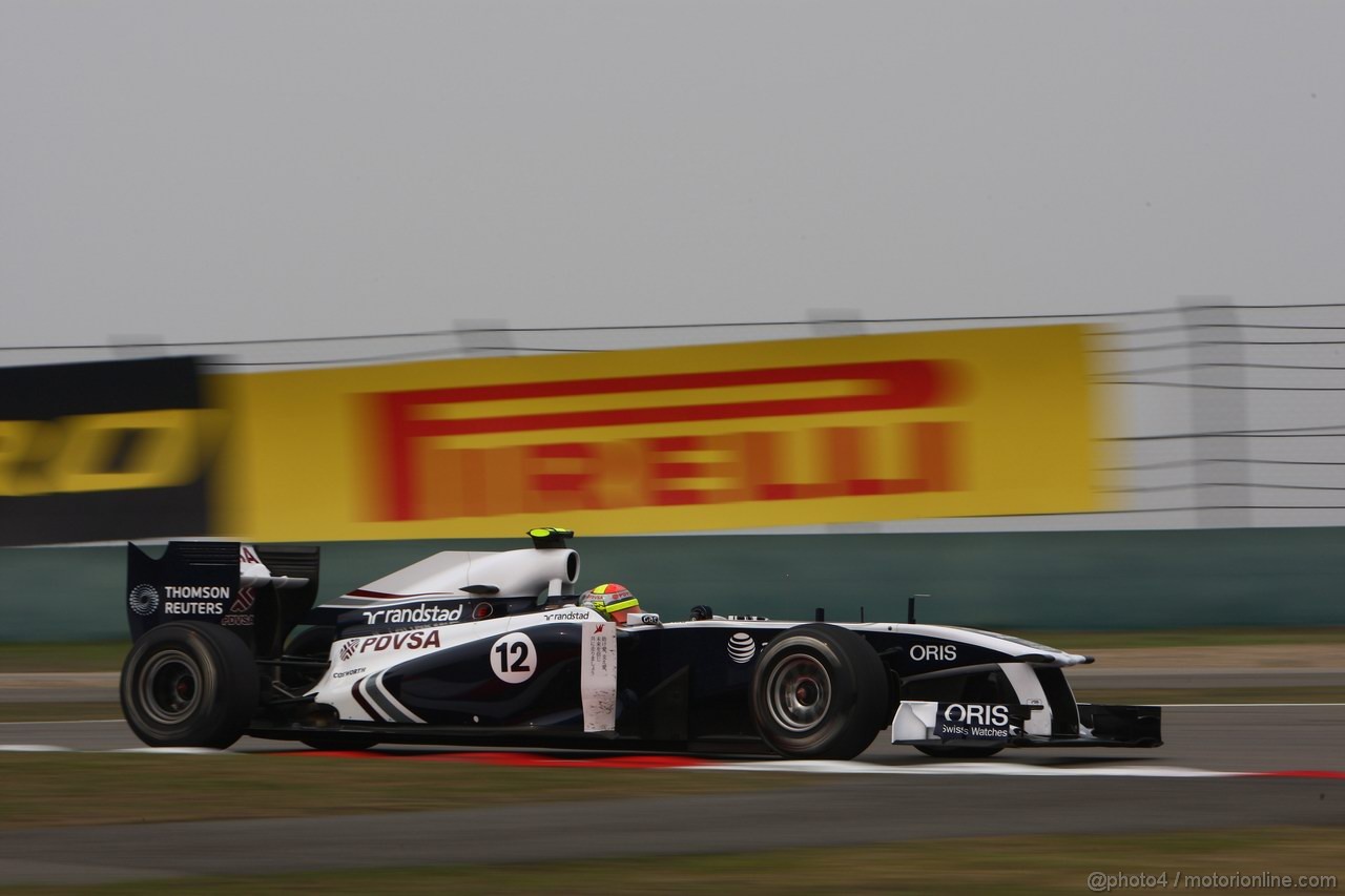 GP CINA, 15.04.2011- Prove Libere 2, Venerdi', Pastor Maldonado (VEN), Williams FW33 