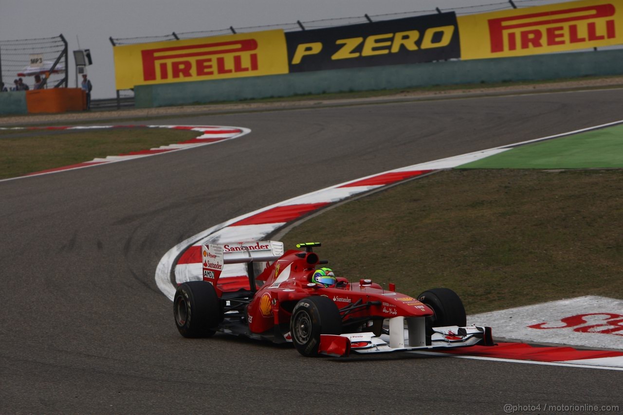 GP CINA, 15.04.2011- Prove Libere 2, Venerdi', Felipe Massa (BRA), Ferrari, F-150 Italia 