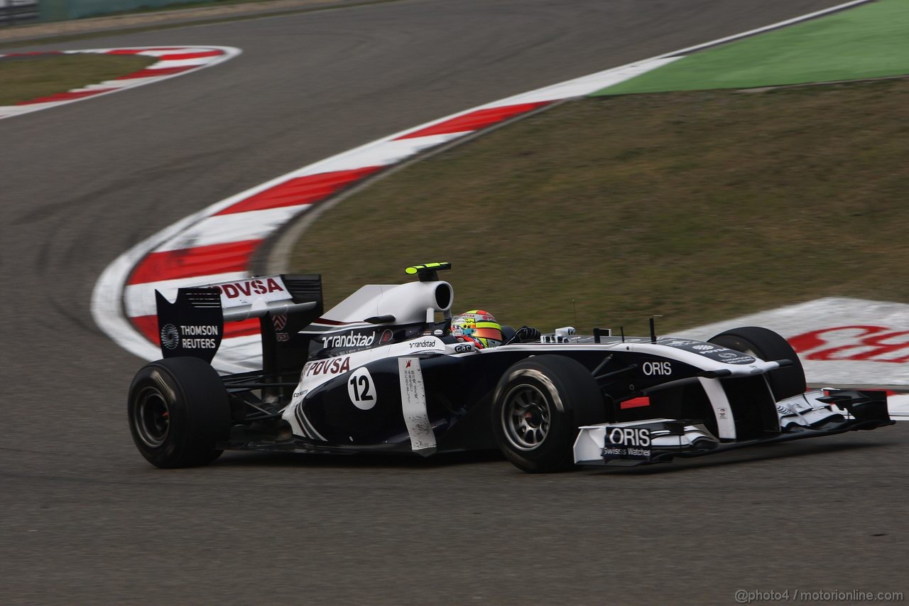 GP CINA, 15.04.2011- Prove Libere 2, Venerdi', Pastor Maldonado (VEN), Williams FW33 