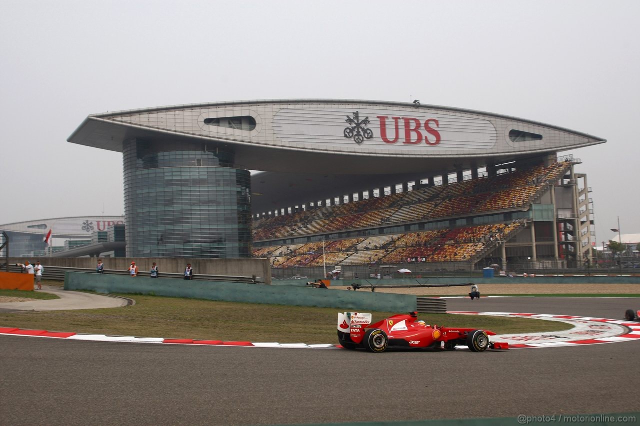 GP CINA, 15.04.2011- Prove Libere 2, Venerdi', Fernando Alonso (ESP), Ferrari, F-150 Italia 