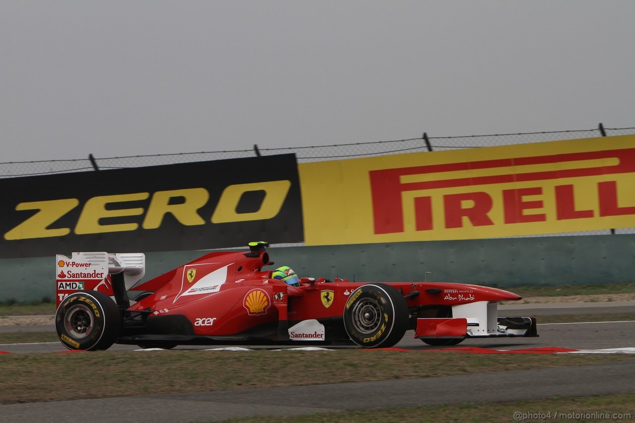 GP CINA, 15.04.2011- Prove Libere 2, Venerdi', Felipe Massa (BRA), Ferrari, F-150 Italia 
