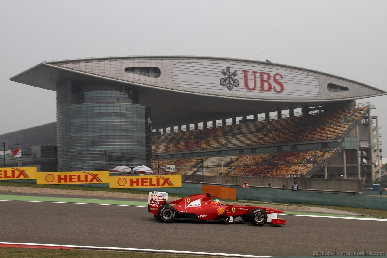 GP CINA, 15.04.2011- Prove Libere 2, Venerdi', Fernando Alonso (ESP), Ferrari, F-150 Italia