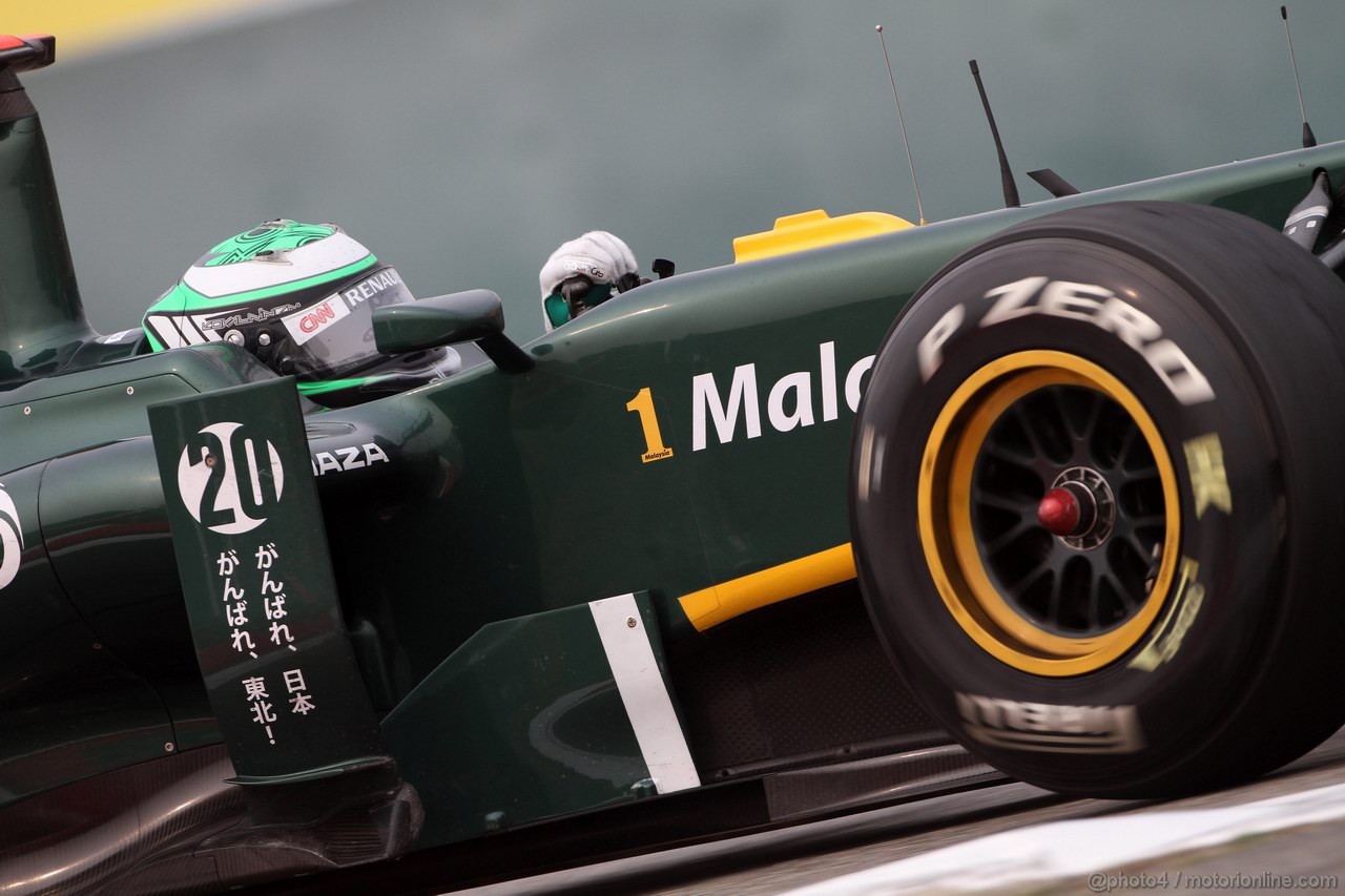 GP CINA, 15.04.2011- Prove Libere 2, Venerdi', Heikki Kovalainen (FIN), Team Lotus, TL11