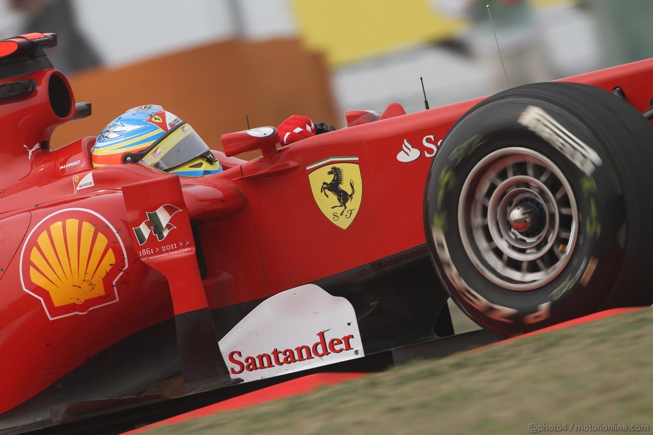 GP CINA, 15.04.2011- Prove Libere 2, Venerdi', Fernando Alonso (ESP), Ferrari, F-150 Italia 