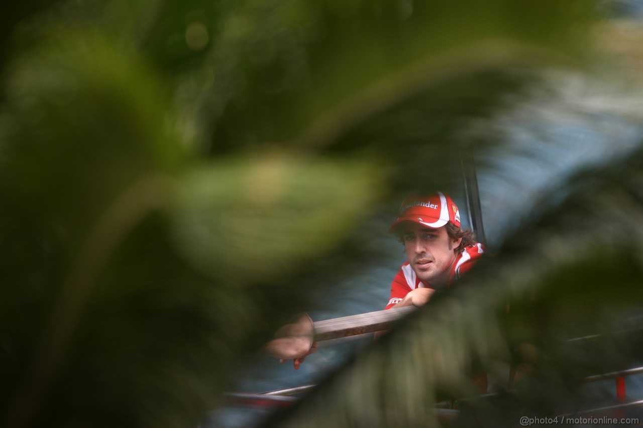 GP CINA, 15.04.2011- Prove Libere 2, Venerdi', Fernando Alonso (ESP), Ferrari, F-150 Italia 
