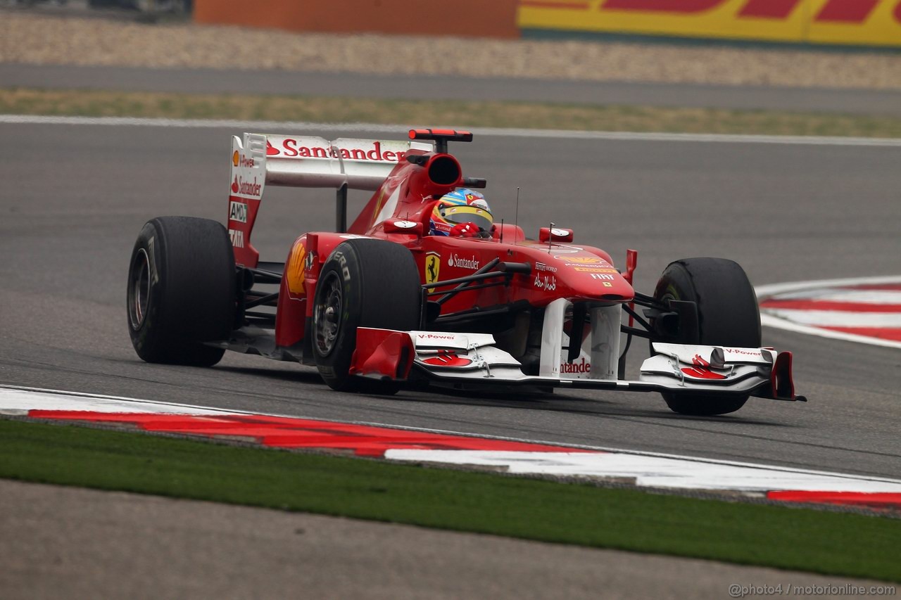 GP CINA, 15.04.2011- Prove Libere 2, Venerdi', Fernando Alonso (ESP), Ferrari, F-150 Italia