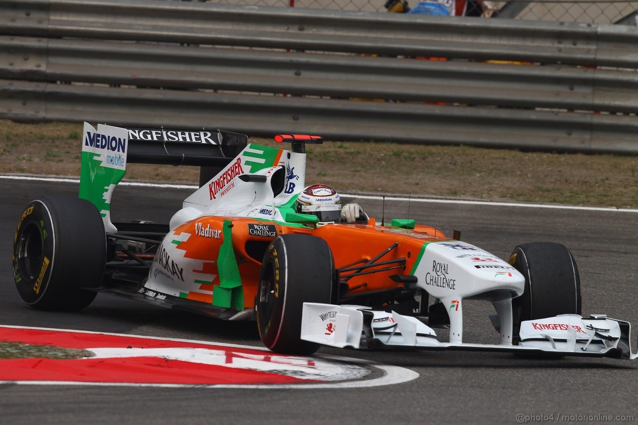 GP CINA, 15.04.2011- Prove Libere 2, Venerdi', Adrian Sutil (GER), Force India F1 Team, VJM04