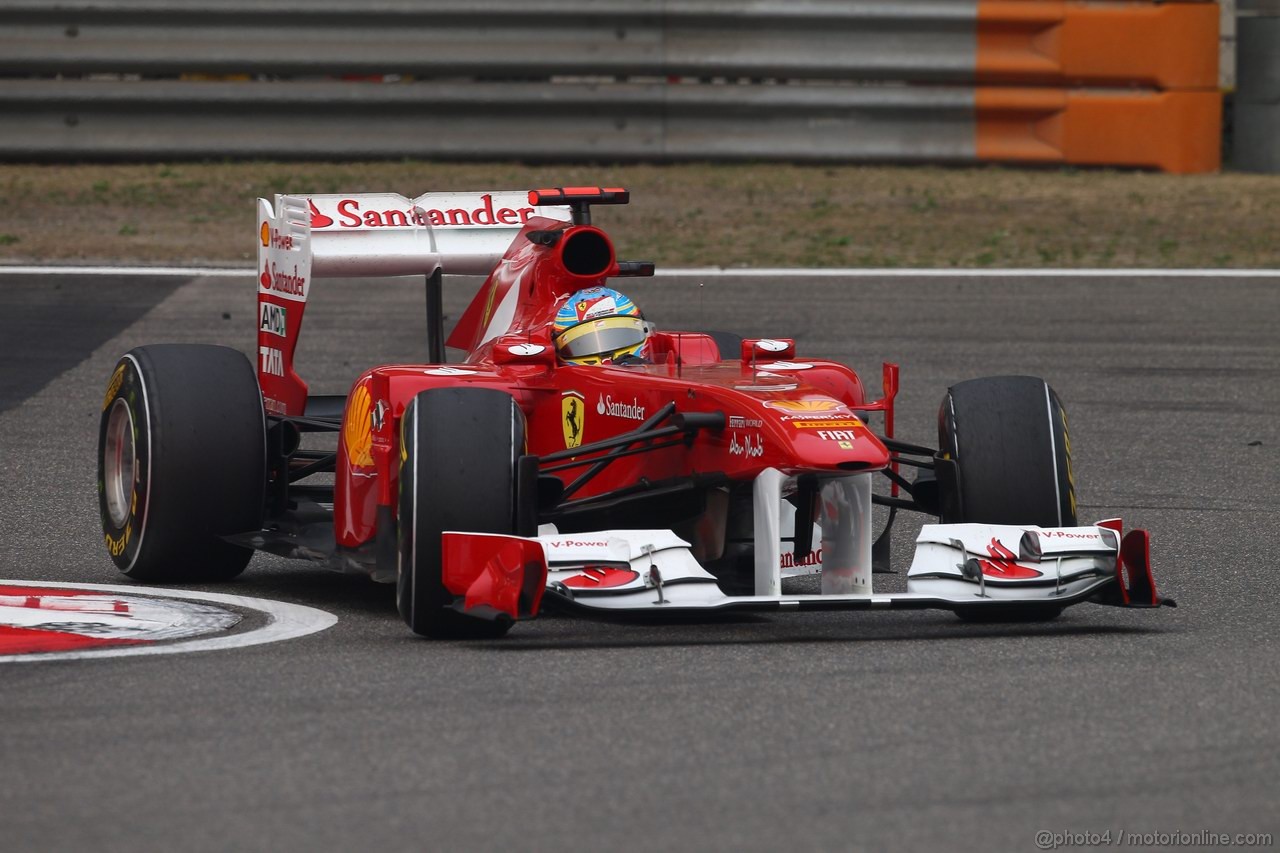 GP CINA, 15.04.2011- Prove Libere 2, Venerdi', Fernando Alonso (ESP), Ferrari, F-150 Italia
