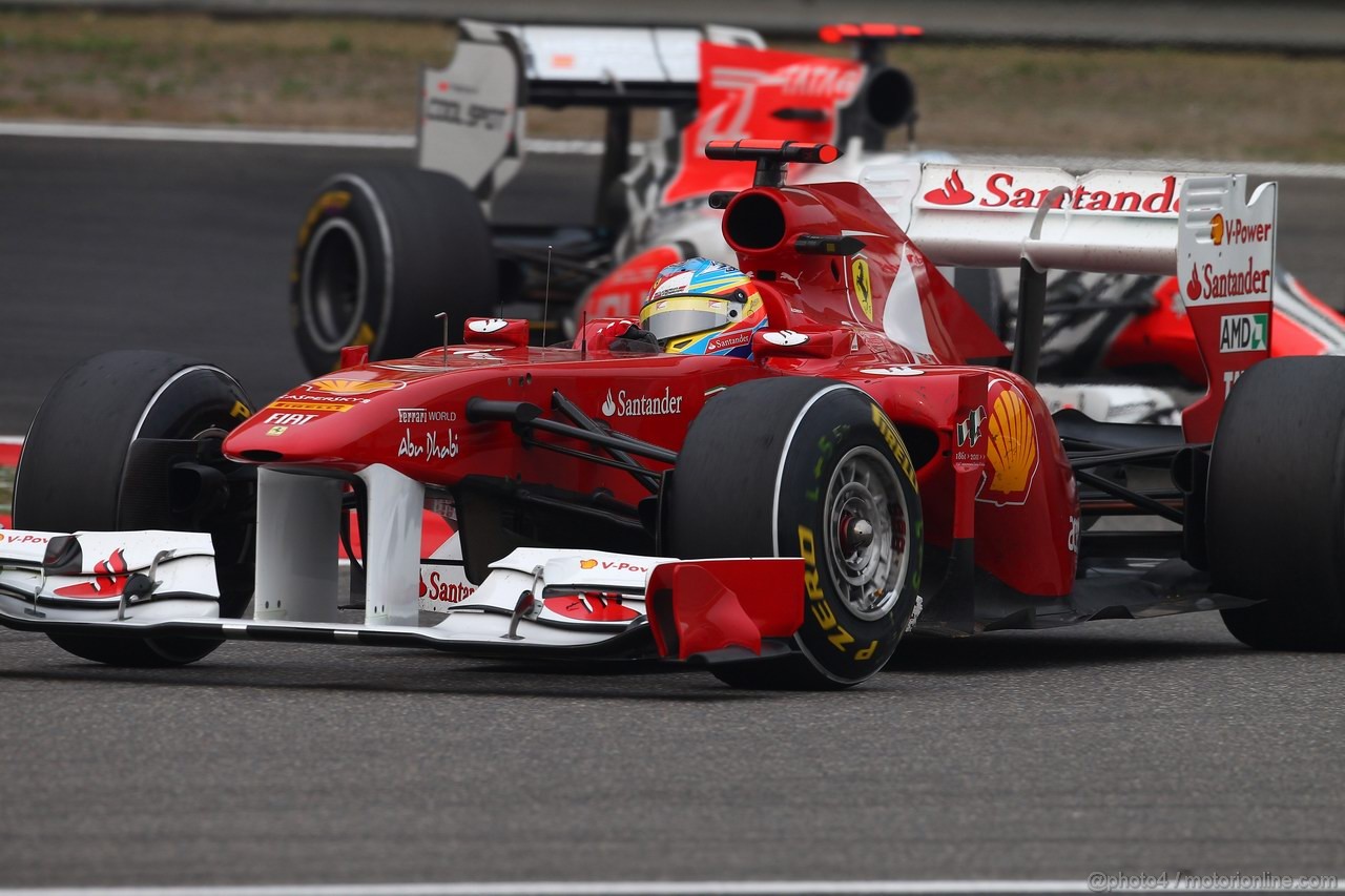 GP CINA, 15.04.2011- Prove Libere 2, Venerdi', Fernando Alonso (ESP), Ferrari, F-150 Italia 