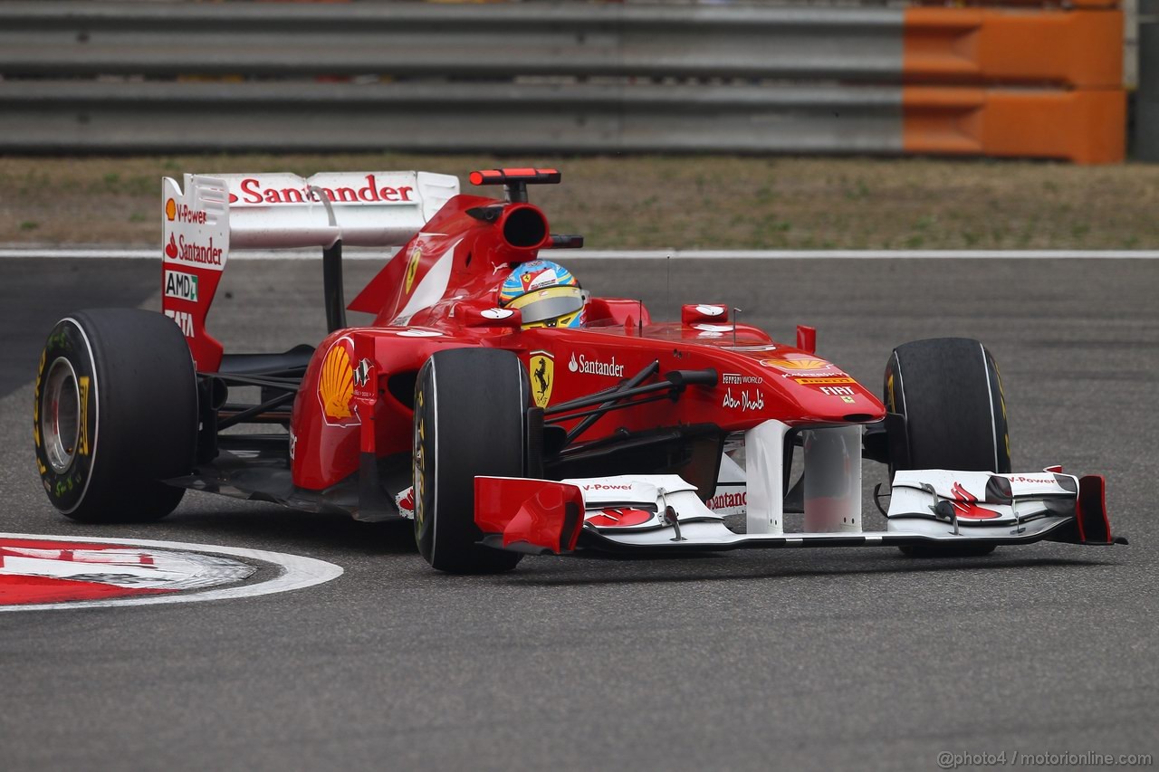 GP CINA, 15.04.2011- Prove Libere 2, Venerdi', Fernando Alonso (ESP), Ferrari, F-150 Italia 