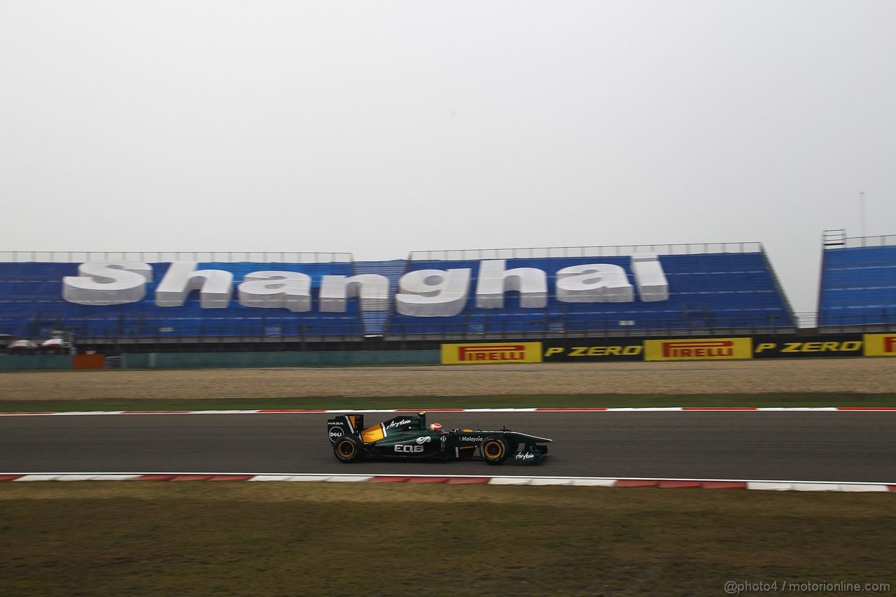 GP CINA, 15.04.2011- Prove Libere 2, Venerdi', Jarno Trulli (ITA), Team Lotus, TL11 