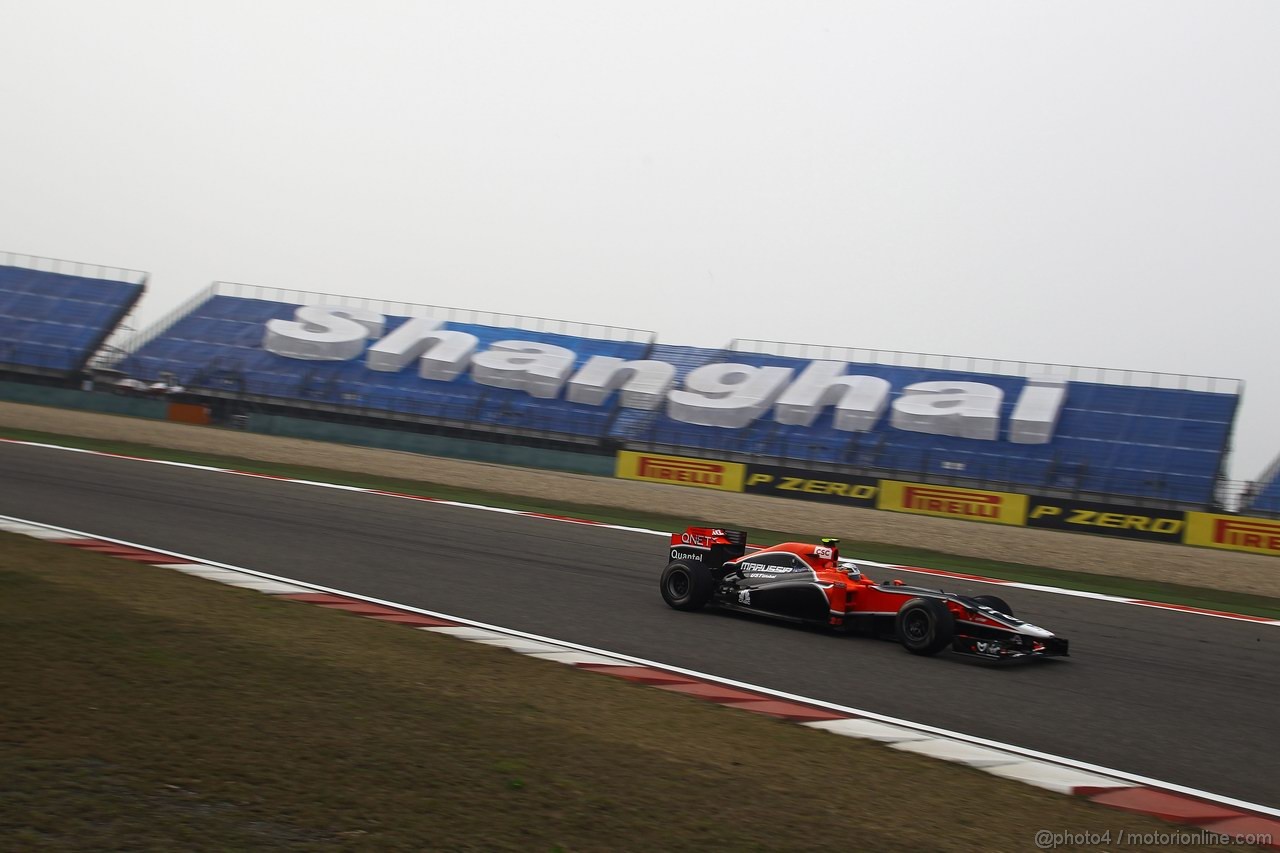 GP CINA, 15.04.2011- Prove Libere 2, Venerdi', Jerome D'Ambrosio (BEL), Marussia Virgin Racing VR-02
