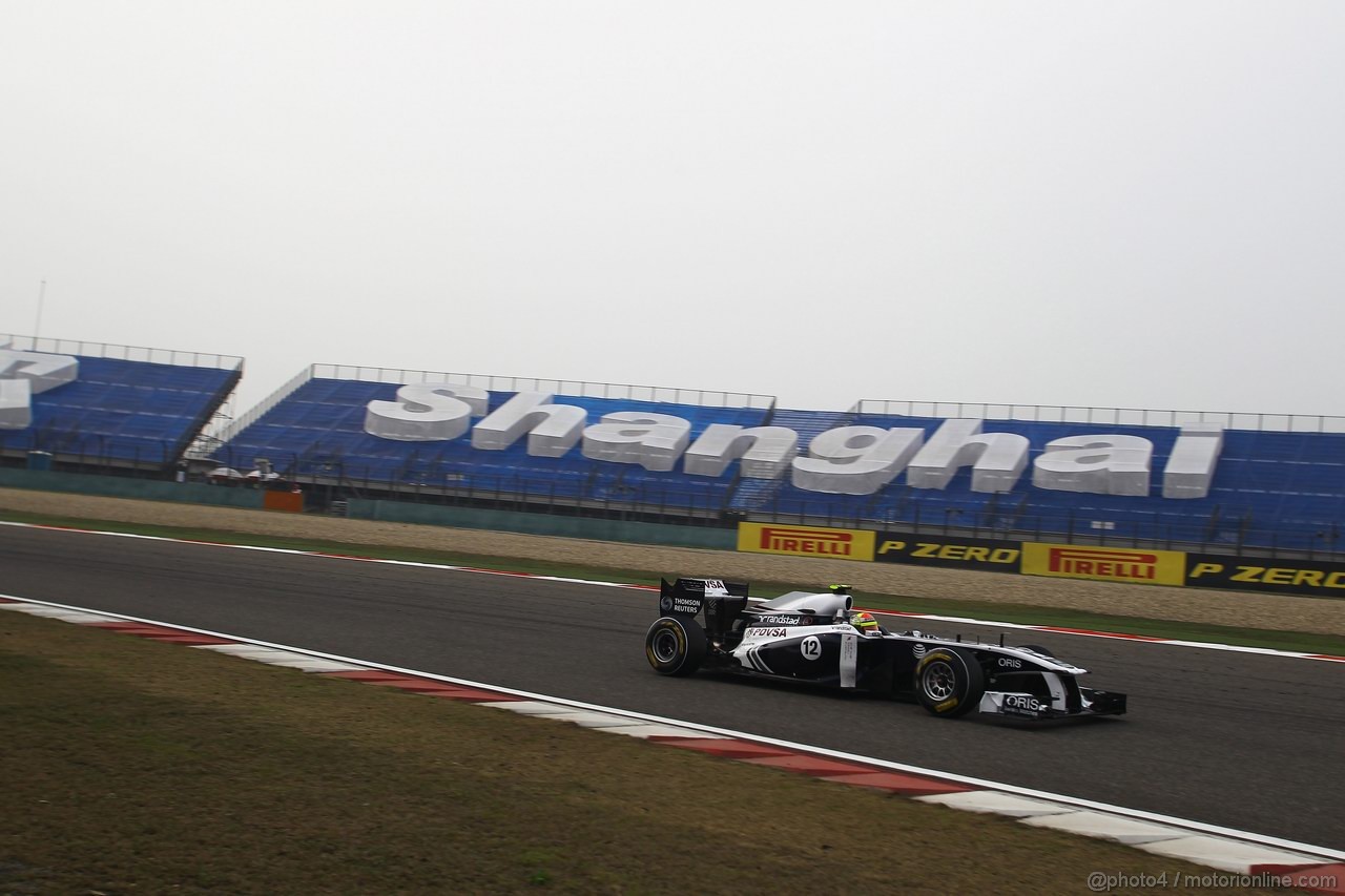 GP CINA, 15.04.2011- Prove Libere 2, Venerdi', Pastor Maldonado (VEN), Williams FW33 