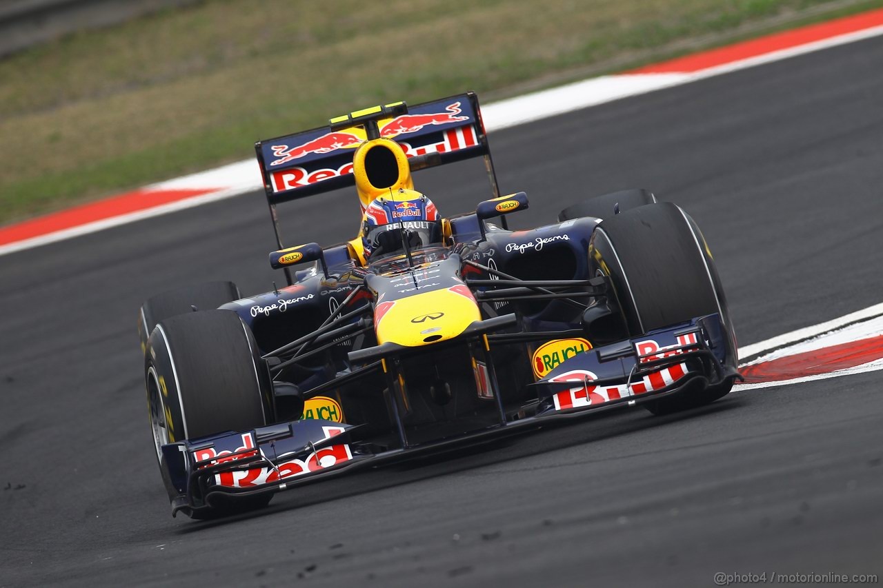 GP CINA, 15.04.2011- Prove Libere 2, Venerdi', Mark Webber (AUS), Red Bull Racing, RB7 