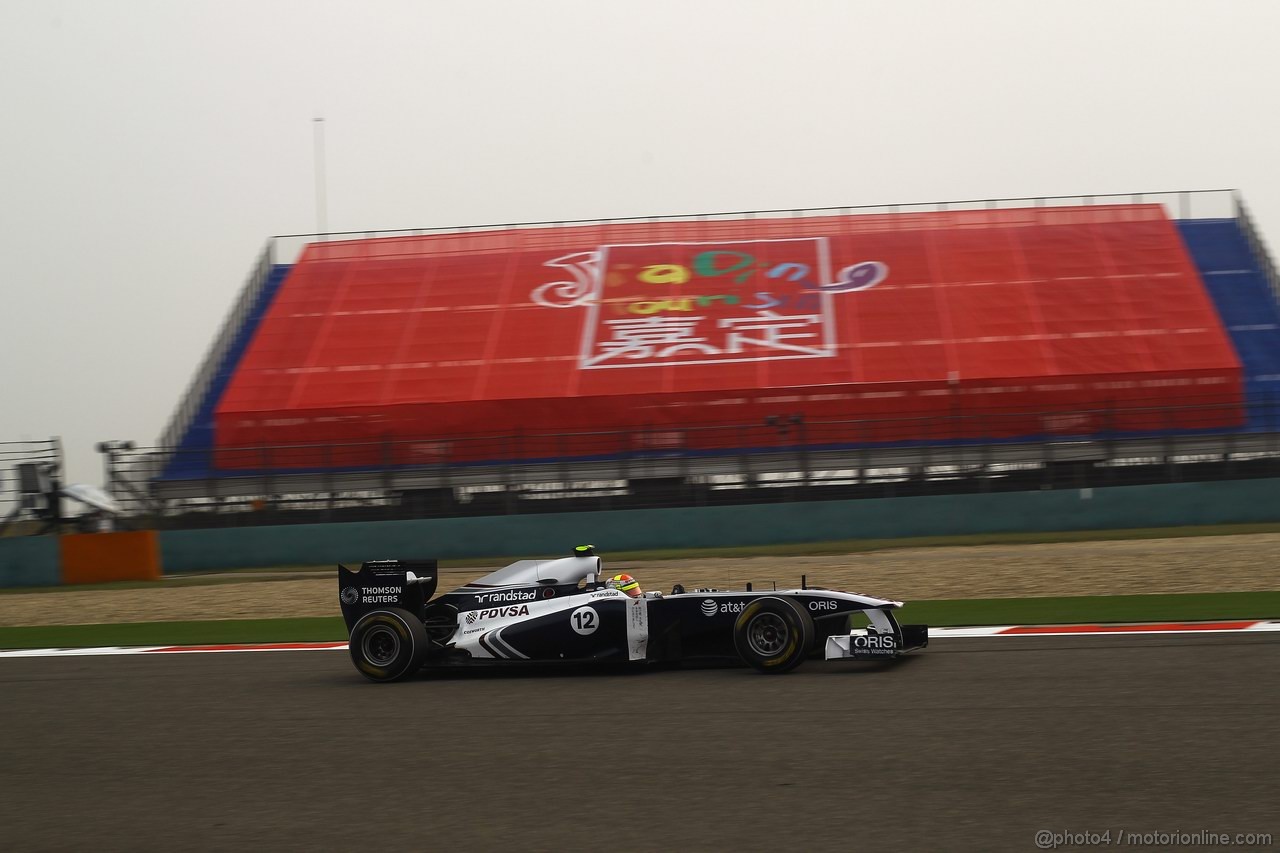 GP CINA, 15.04.2011- Prove Libere 2, Venerdi', Pastor Maldonado (VEN), Williams FW33 