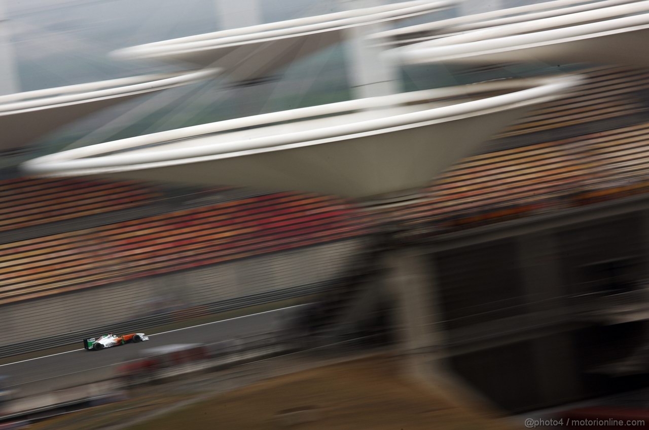 GP CINA, 15.04.2011- Prove Libere 2, Venerdi', Adrian Sutil (GER), Force India F1 Team, VJM04 