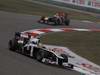 GP CINA, 15.04.2011- Prove Libere 2, Venerdi', Pastor Maldonado (VEN), Williams FW33 davanti a Sebastian Vettel (GER), Red Bull Racing, RB7