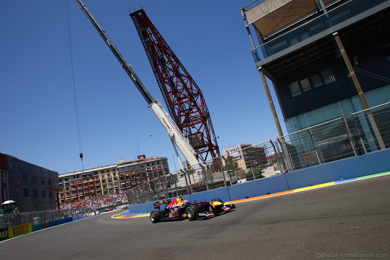 GP EUROPA, 26.06.2011- Gara, Mark Webber (AUS), Red Bull Racing, RB7 