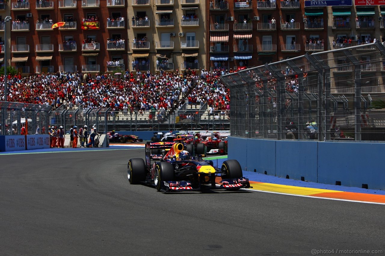 GP EUROPA, 26.06.2011- Gara, Sebastian Vettel (GER), Red Bull Racing, RB7 