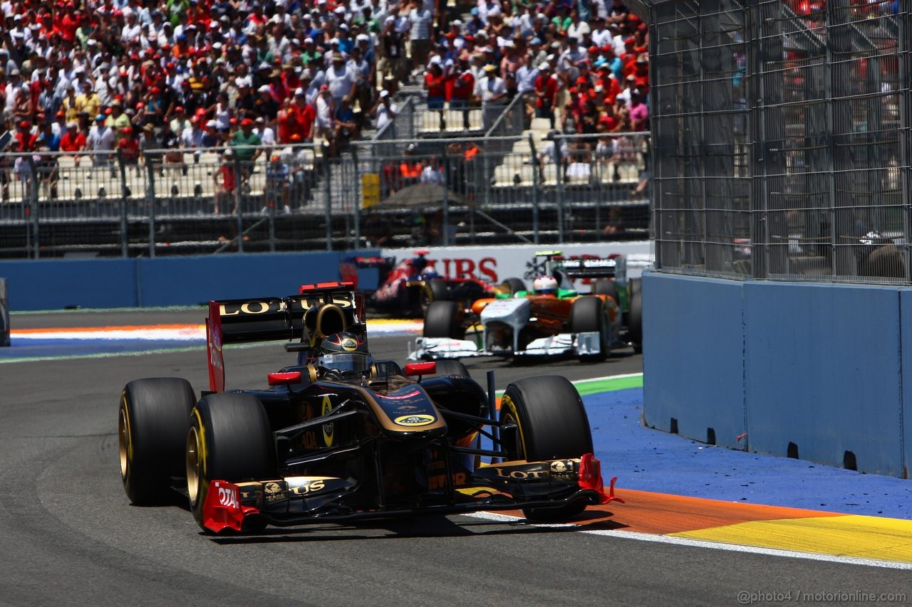 GP EUROPA, 26.06.2011- Gara, Nick Heidfeld (GER) Lotus Renault GP R31  