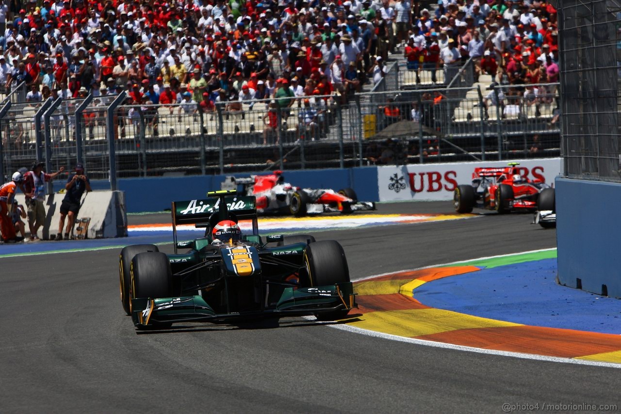 GP EUROPA, 26.06.2011- Gara, Jarno Trulli (ITA), Team Lotus, TL11 