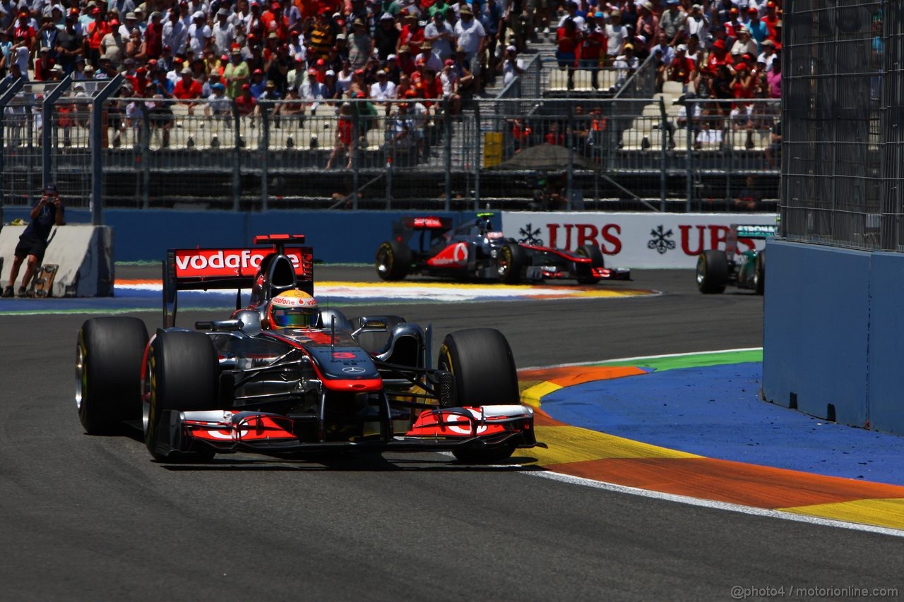 GP EUROPA, 26.06.2011- Gara, Lewis Hamilton (GBR), McLaren  Mercedes, MP4-26 