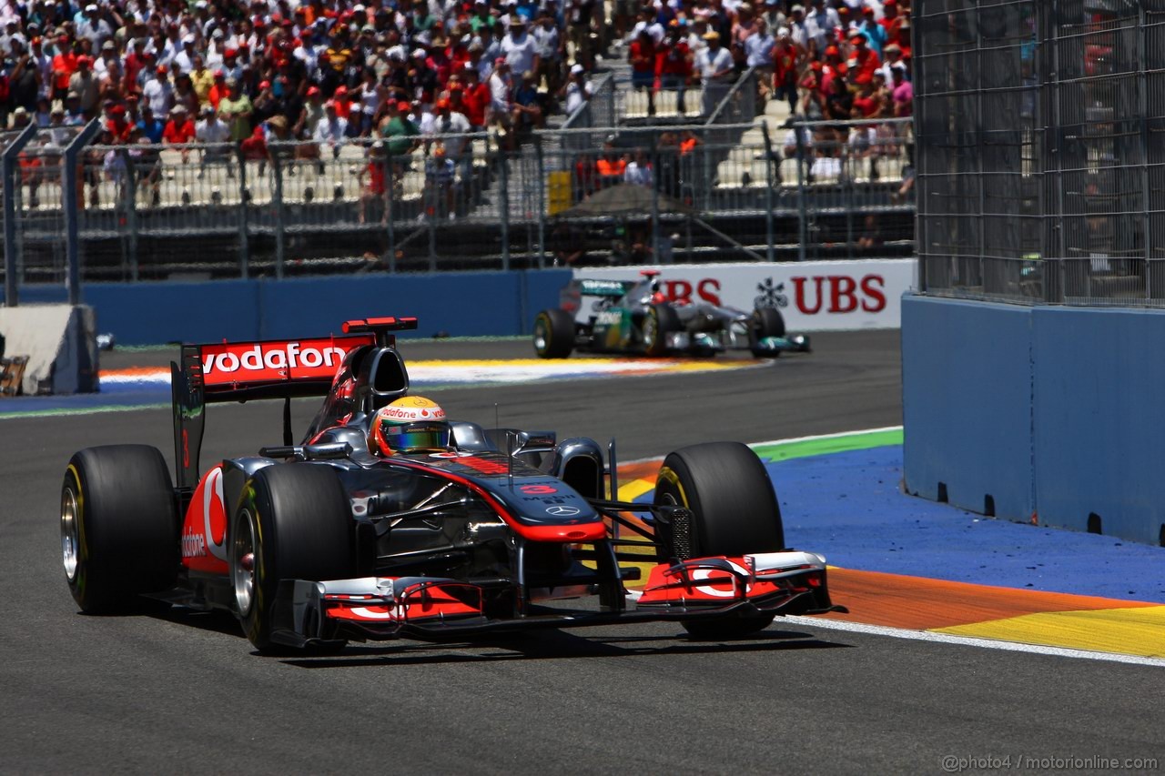 GP EUROPA, 26.06.2011- Gara, Lewis Hamilton (GBR), McLaren  Mercedes, MP4-26 