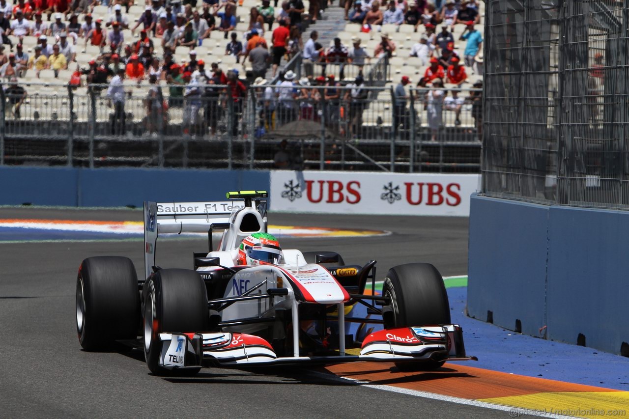 GP EUROPA, 26.06.2011- Gara, Sergio Pérez (MEX), Sauber F1 Team C30 