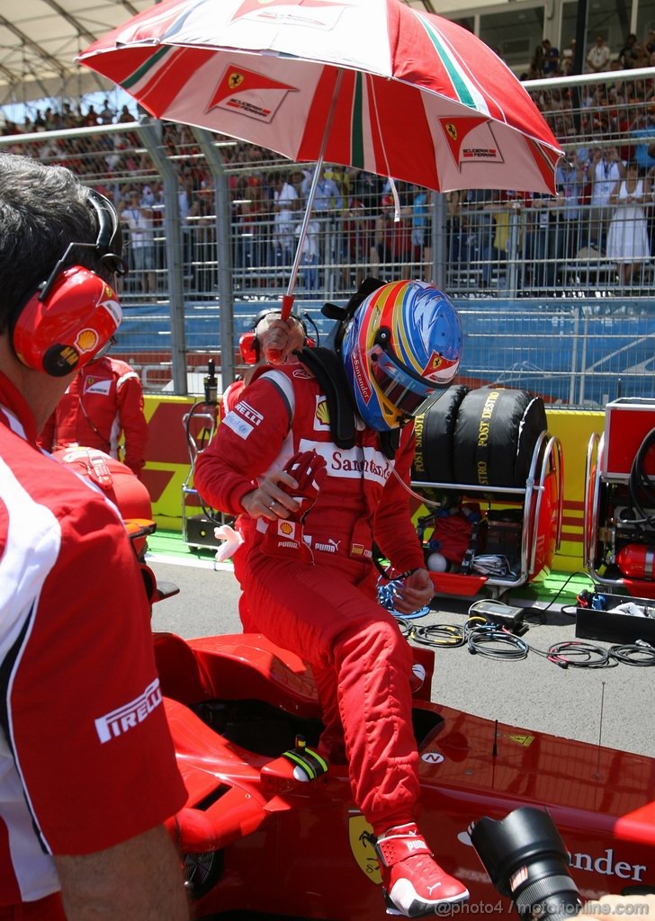 GP EUROPA, 26.06.2011- Gara, Fernando Alonso (ESP), Ferrari, F-150 Italia 