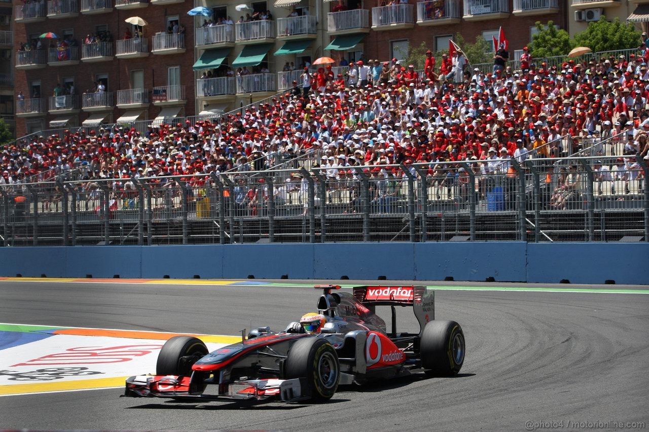 GP EUROPA, 26.06.2011- Gara, Lewis Hamilton (GBR), McLaren  Mercedes, MP4-26 