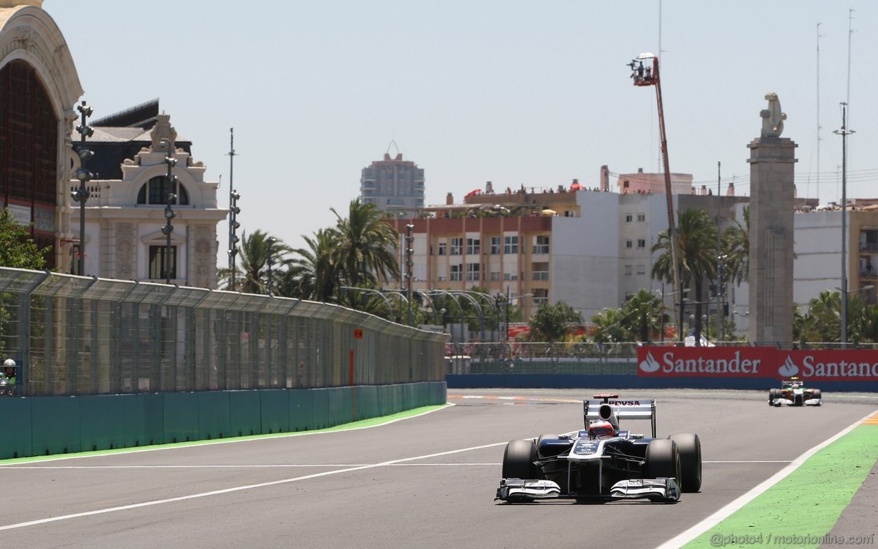 GP EUROPA, 26.06.2011- Gara, Rubens Barrichello (BRA), Williams FW33 