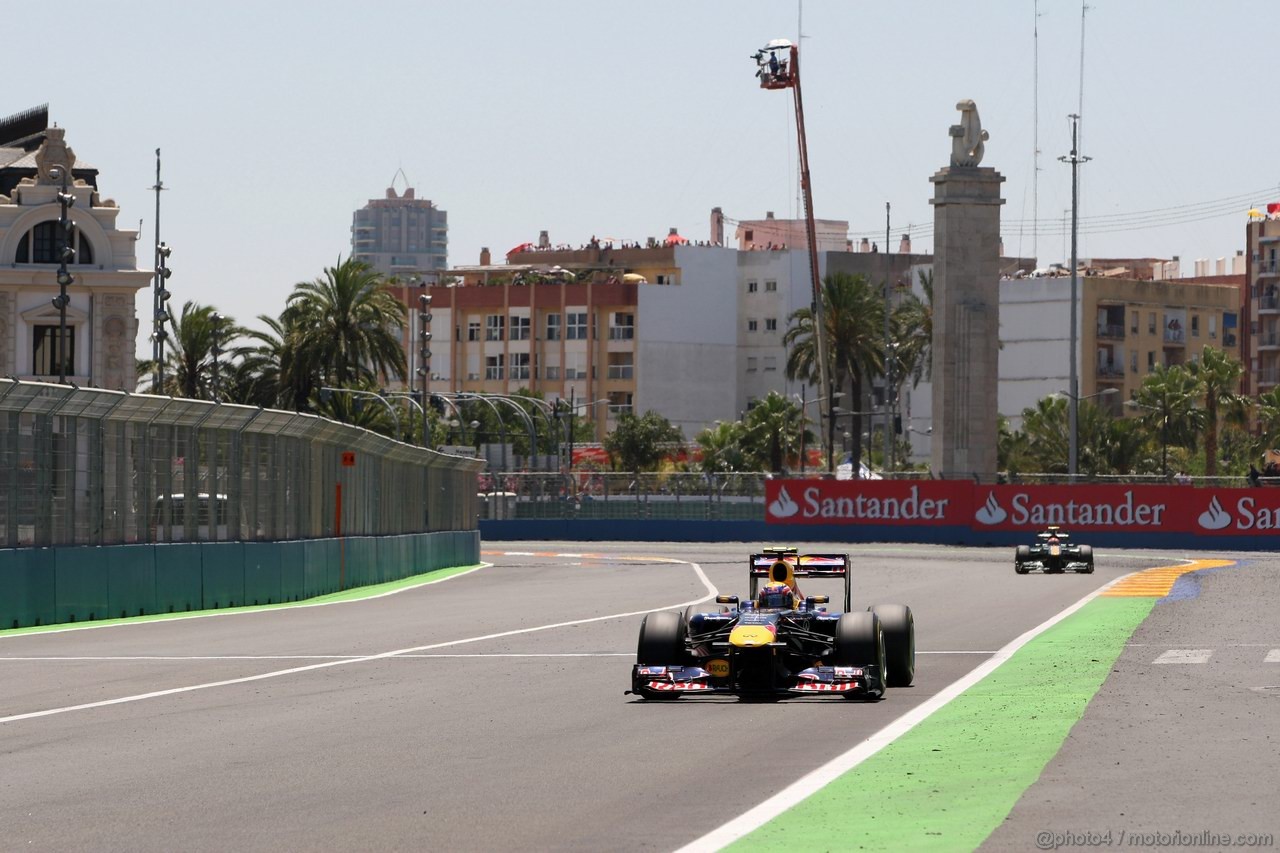 GP EUROPA, 26.06.2011- Gara, Mark Webber (AUS), Red Bull Racing, RB7 