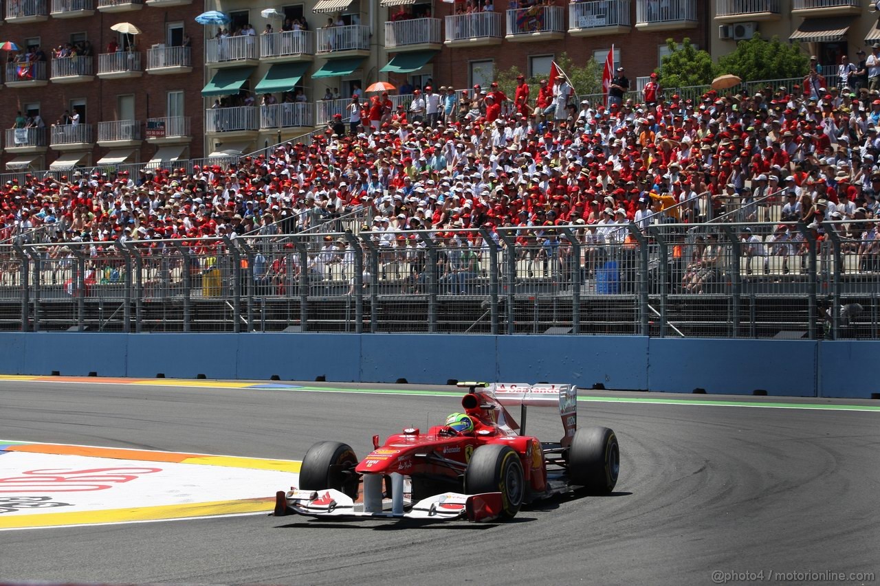 GP EUROPA, 26.06.2011- Gara, Felipe Massa (BRA), Ferrari, F-150 Italia 