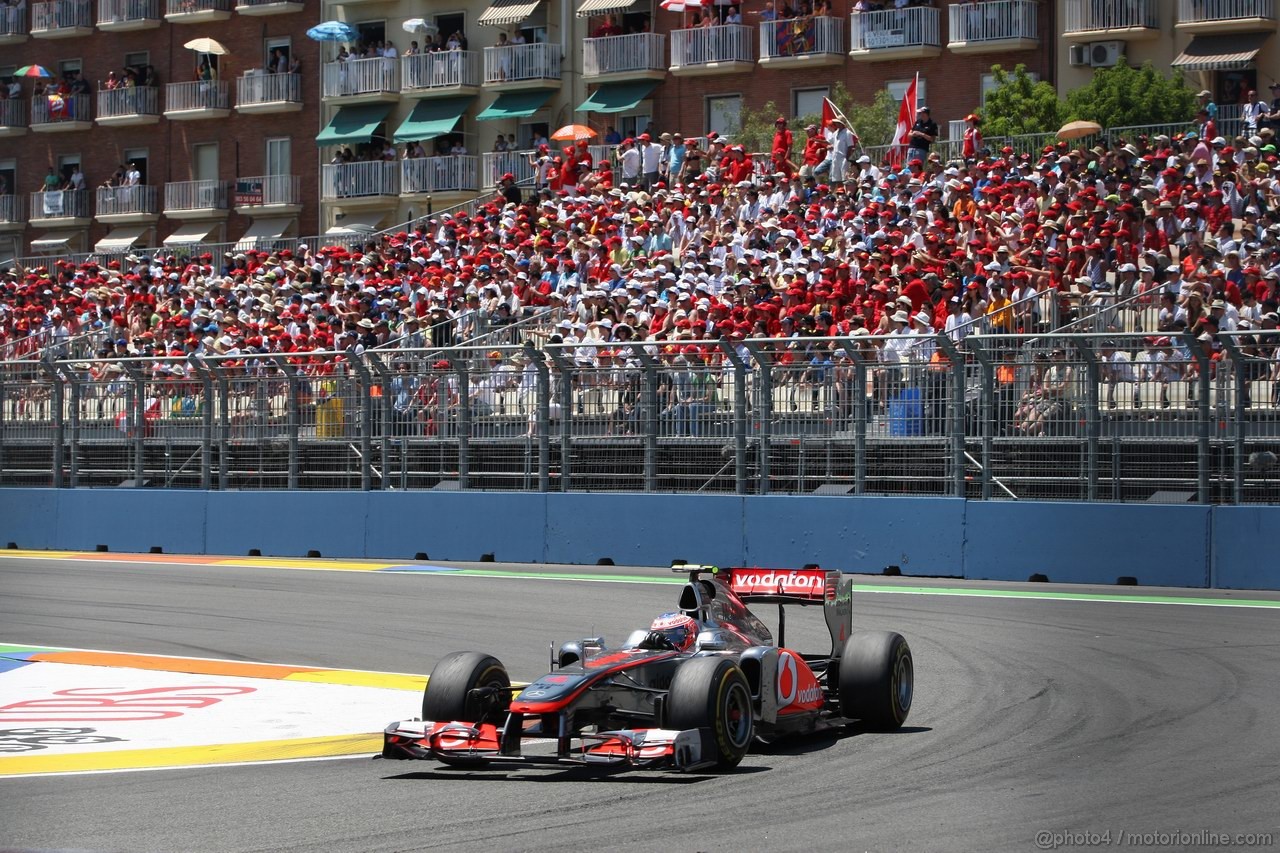 GP EUROPA, 26.06.2011- Gara, Jenson Button (GBR), McLaren  Mercedes, MP4-26 