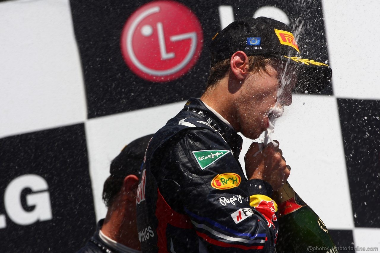 GP EUROPA, 26.06.2011- Gara, Sebastian Vettel (GER), Red Bull Racing, RB7 vincitore 