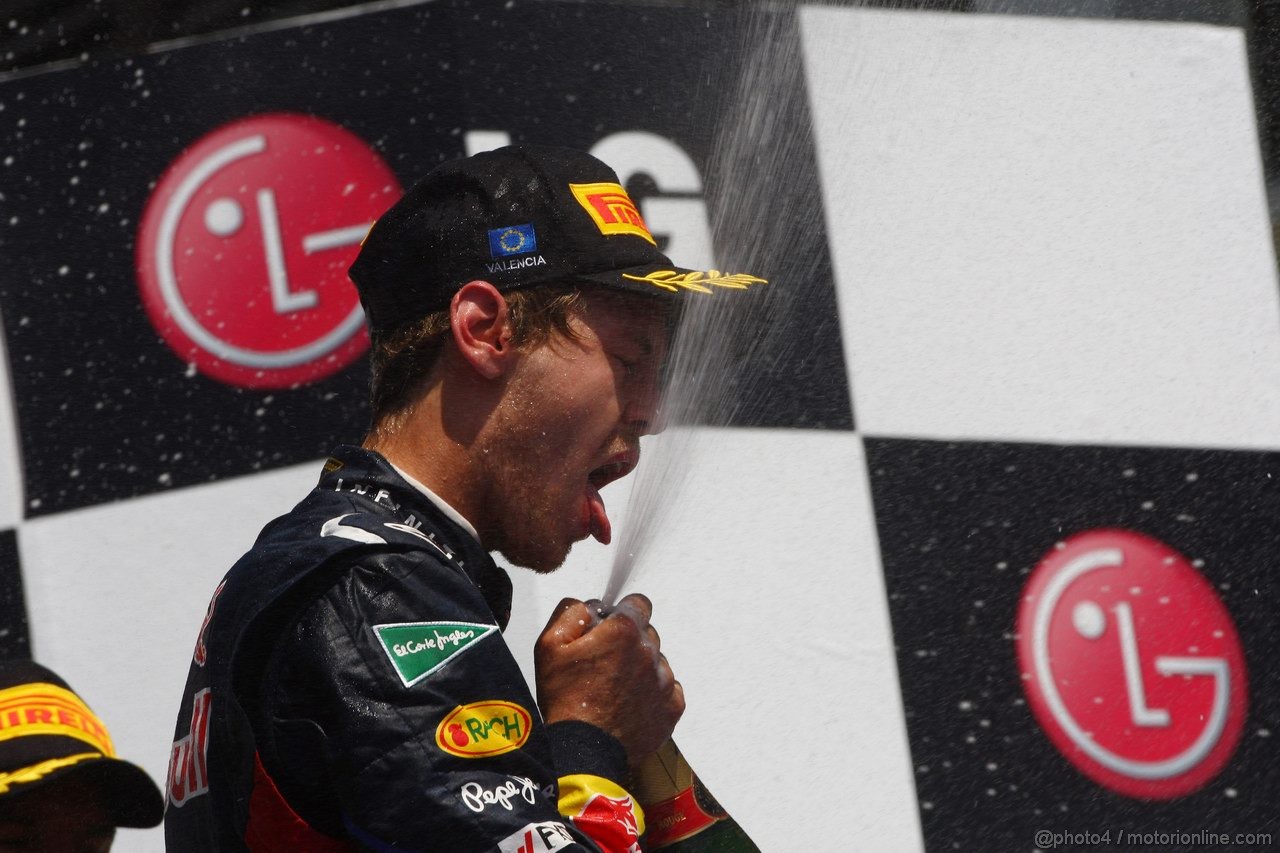 GP EUROPA, 26.06.2011- Gara, Sebastian Vettel (GER), Red Bull Racing, RB7 vincitore 