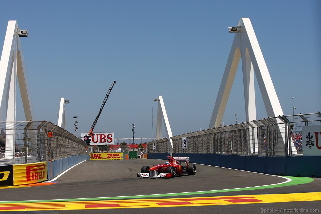 GP EUROPA, 26.06.2011- Gara, Fernando Alonso (ESP), Ferrari, F-150 Italia 