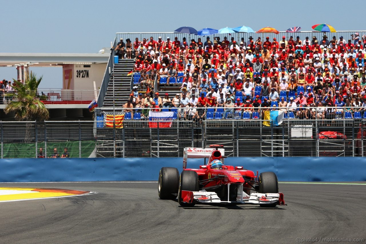 GP EUROPA, 26.06.2011- Gara, Fernando Alonso (ESP), Ferrari, F-150 Italia 