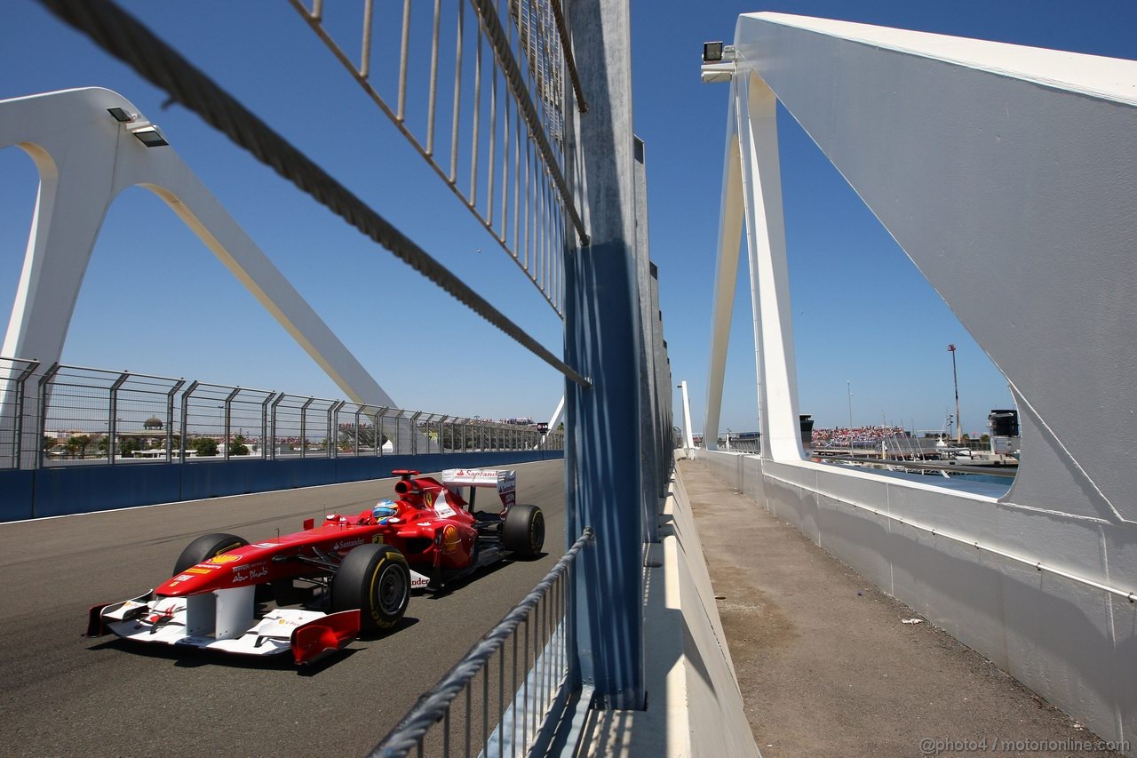 GP EUROPA, 26.06.2011- Gara, Fernando Alonso (ESP), Ferrari, F-150 Italia 