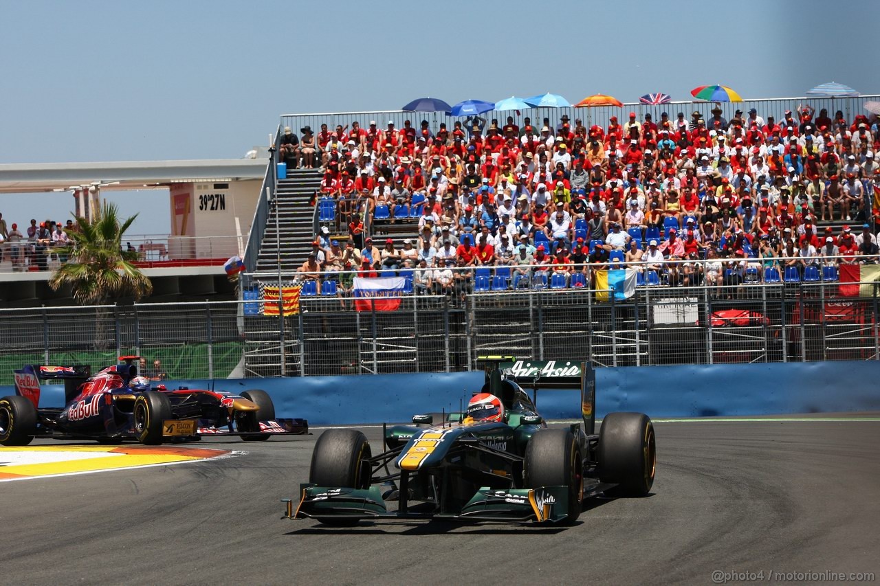 GP EUROPA, 26.06.2011- Gara, Jarno Trulli (ITA), Team Lotus, TL11 