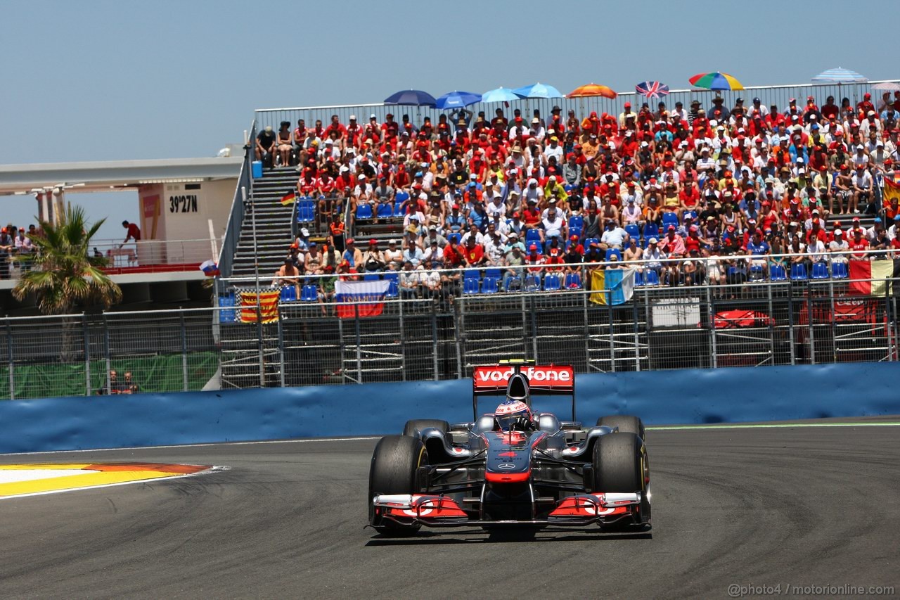 GP EUROPA, 26.06.2011- Gara, Jenson Button (GBR), McLaren  Mercedes, MP4-26 