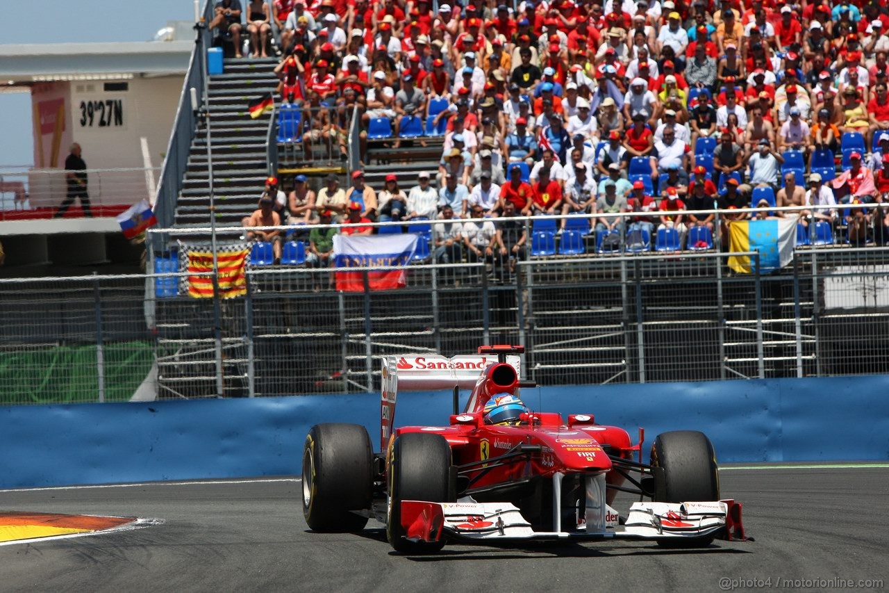 GP EUROPA, 26.06.2011- Gara, Fernando Alonso (ESP), Ferrari, F-150 Italia 