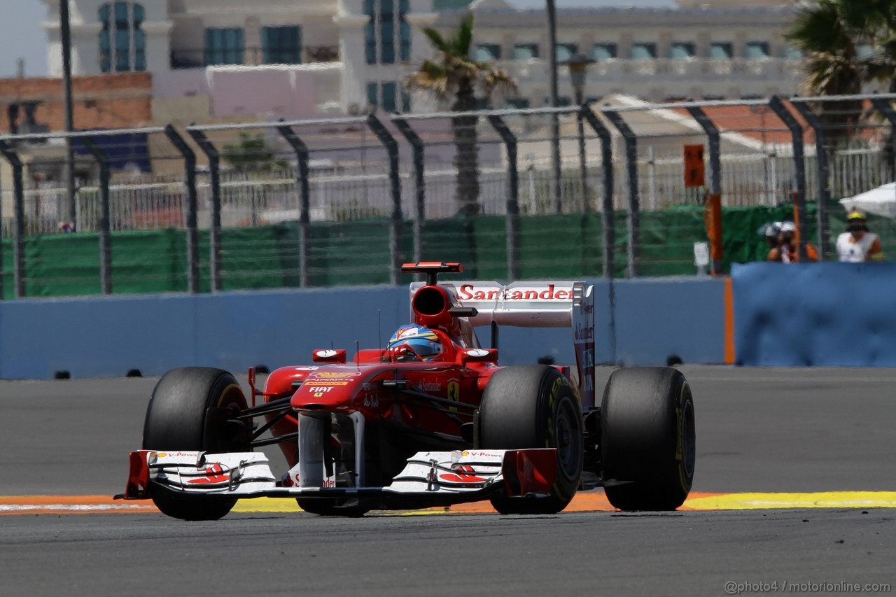 GP EUROPA, 26.06.2011- Gara, Fernando Alonso (ESP), Ferrari, F-150 Italia 